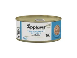 Applaws Katzennassfutter Thunfischfilet Kaese 70g