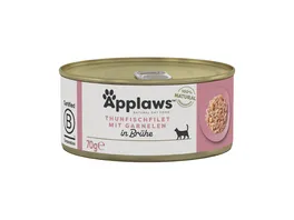 Applaws Katzennassfutter Thunfischfilet Garnele 70g