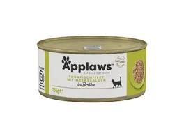 Applaws Katzennassfutter Thunfischfilet Meeresalge 156g