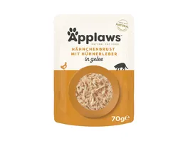 Applaws Huhn Huehnerleber in Gelee 70g