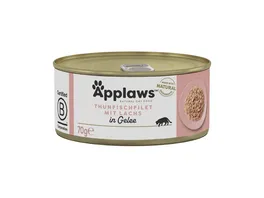 Applaws Katzennassfutter Cat Thunfisch und Lachs Gelee Dose