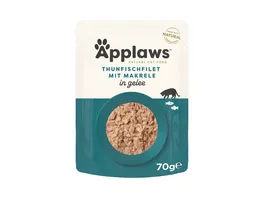 Applaws Katzennassfutter Cat Thunfisch mit Makrele Gel