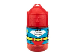 H H Superhelden Trinkflasche Blanko Rot