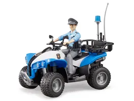 BRUDER Polizei Quad mit Polizist und Ausstattung 63010