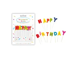 DECORATA PARTY Happy Birthday Toothpick Candles