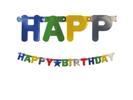 DECORATA PARTY Paper Die Cut Banner Happy Birthday