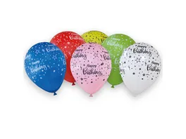 DECORATA PARTY Partyballons Happy Birthday 6er Pack