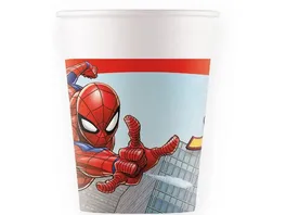 Procos Marvel Spider Man Pappbecher 200 ml 8 Stueck