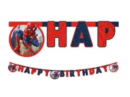 Procos Marvel Spider Man Happy Birthday Gestanztes Papierbanner 1 Stueck