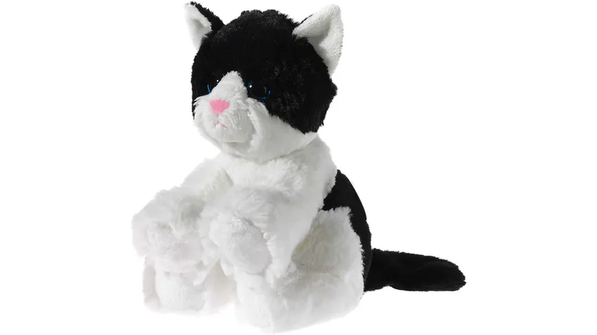 Heunec - Friends4ever - Glitter Kitty Babykatze, schwarz-weiß, 24cm