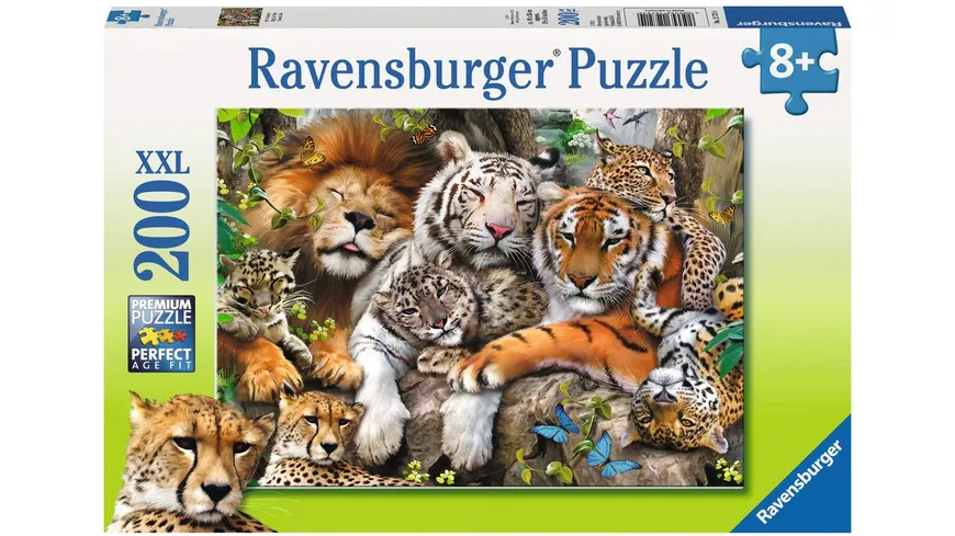 Ravensburger Puzzle - Schmusende Raubkatzen, 200 XXL-Teile online bestellen  | MÜLLER Schweiz