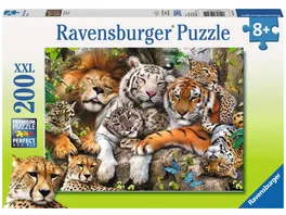 Ravensburger Puzzle Schmusende Raubkatzen 200 XXL Teile