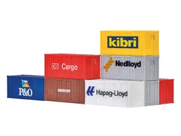 kibri H0 20 Fuss Container 6 Stueck