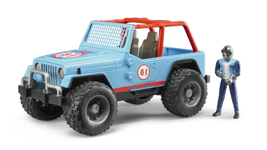BRUDER - Jeep Cross Country Racer blau mit Rennfahrer 02541