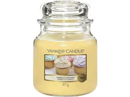 Yankee Candle Mittelgrosse Kerze im Glas Vanilla Cupcake