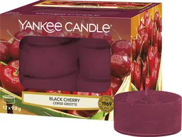 Yankee Candle Teelichter Black Cherry 12 tlg