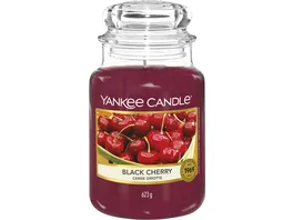 Yankee Candle Grosse Kerze im Glas Black Cherry