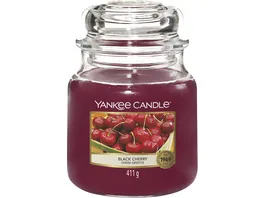 Yankee Candle Mittelgrosse Kerze im Glas Black Cherry