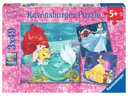 Ravensburger Puzzle Abenteuer der Prinzessinnen 3x49 Teile