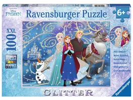 Ravensburger Puzzle Glitzerpuzzle Frozen Glitzernder Schnee 100 Teile