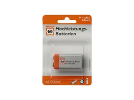 Mueller Hochleistungs Batterie Alkaline E Block 9V 1 Stueck