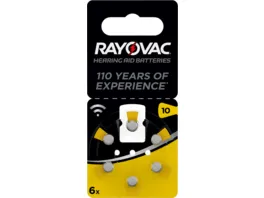 RAYOVAC Hearing Aid Batteries 10 Blister 6