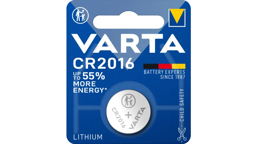 VARTA LITHIUM Coin CR2016 Blister 1