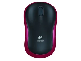 Logitech Wireless Mouse M185 black red