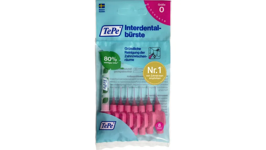 TePe Interdentalbürste Zahnzwischenraum Reinigung Gr. 0