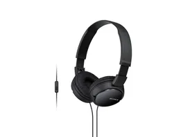 Sony On Ear Faltbarer Einstiegskopfhoerer mit Headsetfunktion schwarz