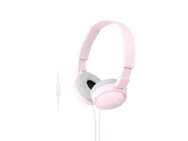 Sony On Ear Faltbarer Einstiegskopfhoerer mit Headsetfunktion Pink