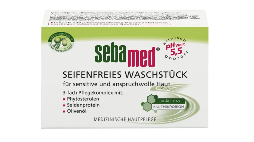 sebamed Seifenfreies Waschstück Olive