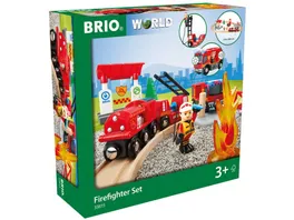 BRIO Bahn Feuerwehr Set
