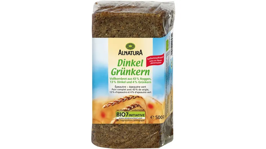 Alnatura Bio Dinkel Grünkern Brot