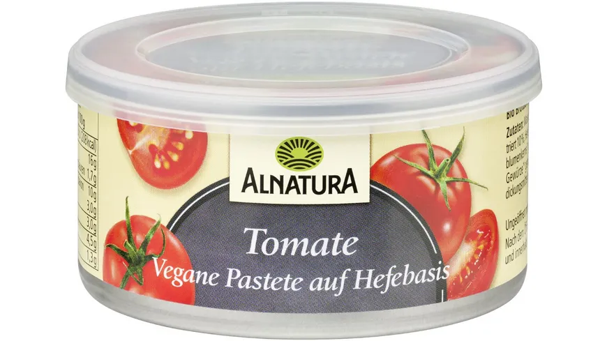 Alnatura Vegane Pastete auf Hefe-Basis Tomate 125