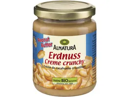 Alnatura Bio Erdnusscreme mit Erdnussstuecken