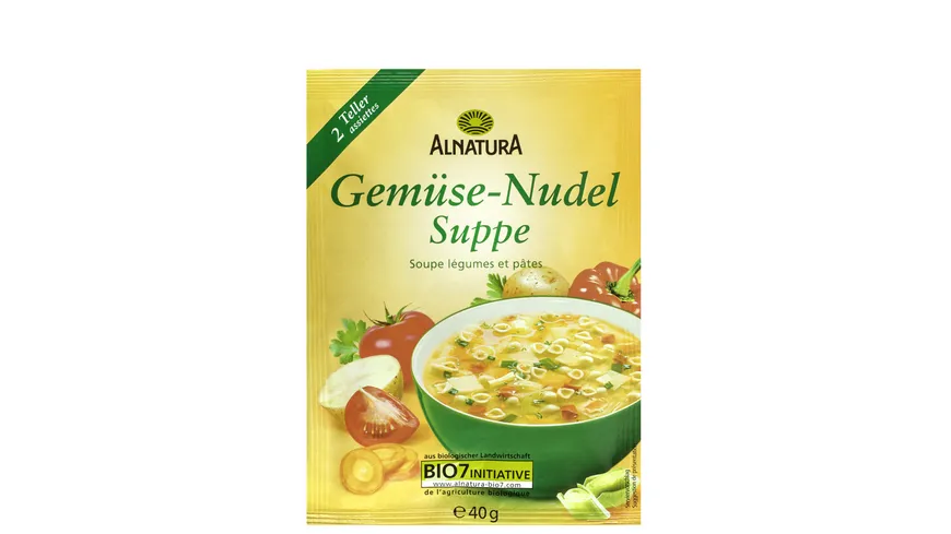 Alnatura Gemüse-Nudel-Suppe
