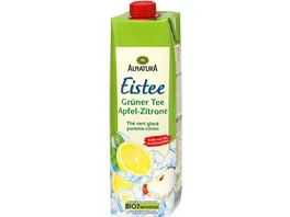 Alnatura Eistee Gruener Tee Apfel Zitrone 1L