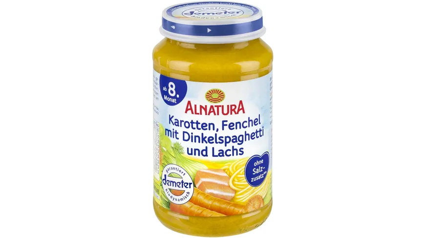 Alnatura Karot.-Fench-Dinkelsp.-Lachs (Baby) 220G