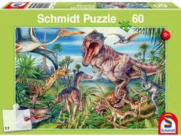 Schmidt Spiele Puzzle Bei den Dinosauriern 60 Teile
