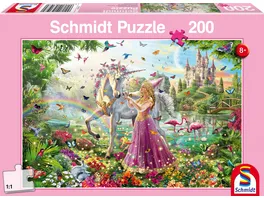 Schmidt Spiele Puzzle Schoene Fee im Zauberwald 200 Teile