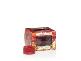 YANKEE CANDLE Teelichter Black Cherry 12er Pack
