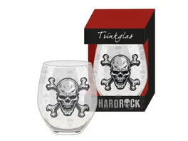 BC HARDROCK Whiskeyglas mit Totenkopfmotiv