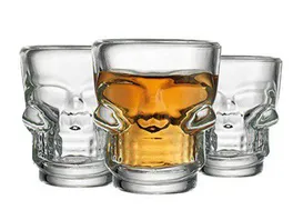 BC HARDROCK Schnapsglas 2er Set Totenkopfmotiv