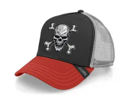 BC HARDROCK Caps mit Totenkopfdesign Knochen