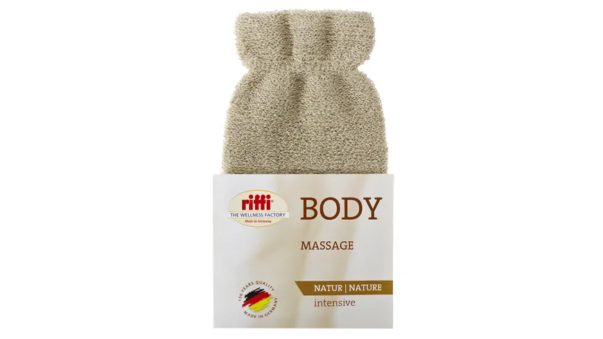 riffi BODY Massage Handschuh - Intensiv Natur