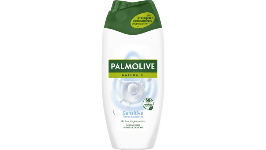 Palmolive Cremedusche Naturals Sensitive Mit Feuchtigkeitsmilch Flasche 250ml