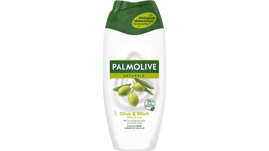 Palmolive Cremedusche Naturals Olive & Milch Mit Feuchtigkeitsmilch Flasche 250ml