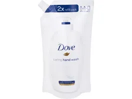 Dove Hand Waschlotion fuer empfindliche Haut Fluessigseife Nachfuellbeutel mit Feuchtigkeitscreme 500 ml