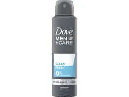 Dove Men Care Deospray Clean Fresh fuer 48 Stunden Schutz ohne Aluminium 150 ml